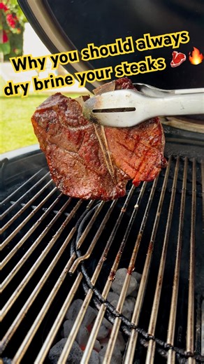 Dry Brined Porterhouse Steaks 🥩🔥 #steak #porterhouse #grilling #bbq #food #foodie