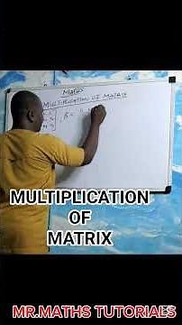 Multiplication of matrix #maths #education #matrix