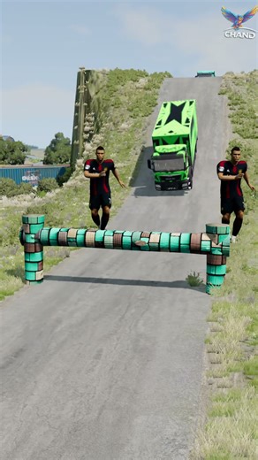 ‎ Funny Moments: Cargo Truck vs. Unmovable Logs! 😂