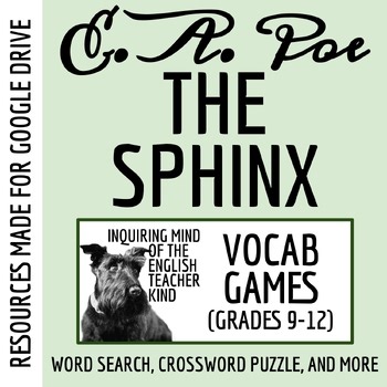 "The Sphinx" by Edgar Allan Poe Vocabulary Games (Google) | Psychological Horror