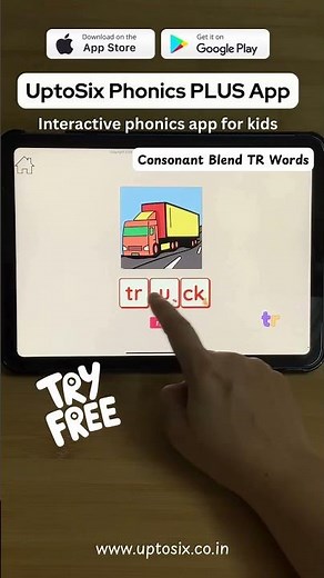 Consonant Blend SN Words | UptoSix Phonics PLUS App