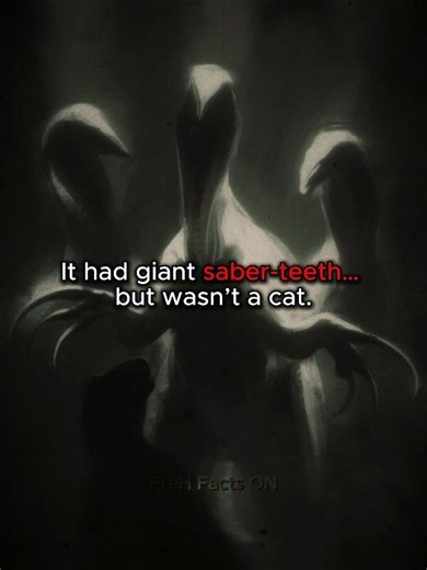 The Saber-Tooth That Wasn't a Cat 😳 #prehistoricfacts #shorts