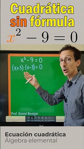 ⚡ Solve x² − 9 = 0 using difference of squares