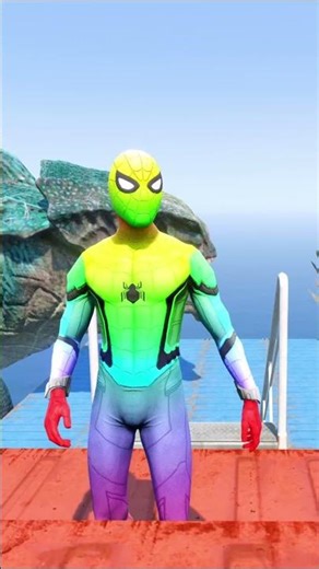 GTA 5 Epic Water Ragdolls Spiderman Jump/Fails Ep 19 #shorts