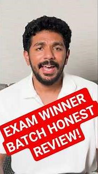 ⁠Exam Winner Batch Honest Review!