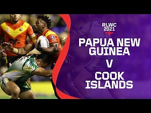 Papua New Guinea play Cook Islands in Round 2 in Group D | RLWC2021 Cazoo Match Highlights