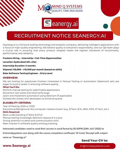 Mind Q Systems - The Best Institute for Software Testing Trainig