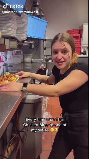 Delicious Thai Chicken Bites at Boston Pizza