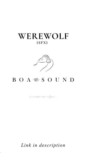 Werewolf (Sound Pack) - DEMO #audiopost #soundesign
