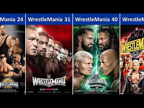 Every WWE WrestleMania Poster (1-41) (1985-2025)