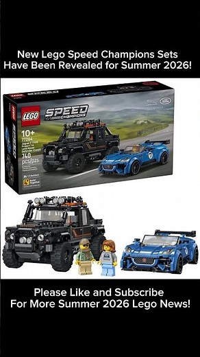 New Lego Speed Champions Sets Have Been Revealed for Summer 2026! #lego #legospeedchampions