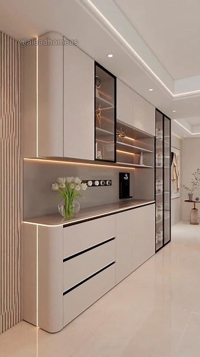 Modern sideboard design#cabinet #kitchencabinets #kitchendesign #kitchen #home #furniture #populardesign #style #aleadtrend #aleadhome | aleadhomeus