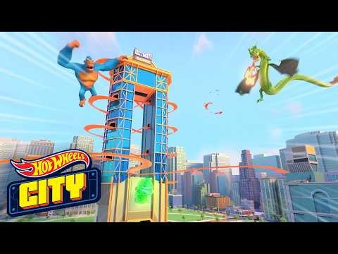 Dangerous Beasts Attack in Hot Wheels City!!! 1 HOUR