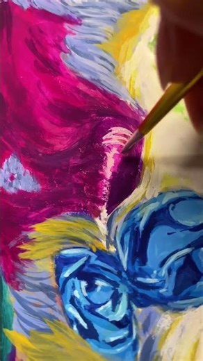 Strawberry cow 🍓🐮#strawberrycow #cowart #gouachepainting #fypシ #art