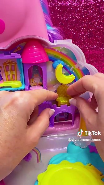 Polly Pocket Miniature Unicorn Castle Playset