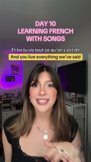 Learning French with Songs - Day 10 #frenchlearners #improvefrenchlistening #frenchtips