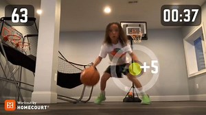 Cruz Webb from Slam City Basketball crushed this HomeCourt Crossover Drill 🏀 Post your videos using #JrNBAatHome & tag a friend to beat Cruz's score 🔥 | Jr. NBA