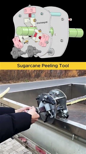 Sugarcane Peeling Tool 🤗 Super Fast #tools #engineering #technology