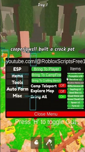 BEST Roblox 99 Nights in the Forest Gui Script