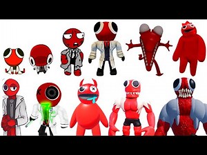 Niveles de Poder de RED (Rainbow Friends, Roblox Juego, Terror Game)