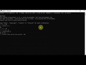 python 4 : interpreter