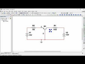 Common Base Transistor Output Characteristics Simulation