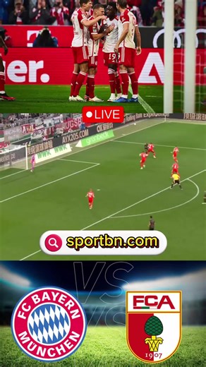 Watch Bayern Munich vs Augsburg live streaming football soccer ⚽️ 🔴 #bayernmünchen #bayernmunich #augsburg #germanyfootball