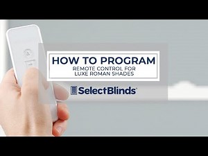 How to Program the Remote for Luxe Roman Shades | SelectBlinds.com