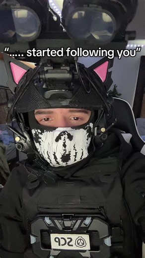 I love stalking yall (Had to delete and re-edit, forgot to put the wording in the vid 🥲) . . . . . #fyp #masked #foryou #fyp #fy #cosplay #maskedmen #cod #codcosplay #callofduty #goodboy #airsoft #airsofter #tactical #tacticalgear#fyppppppppppppppppppppppp #viral #mask #cat