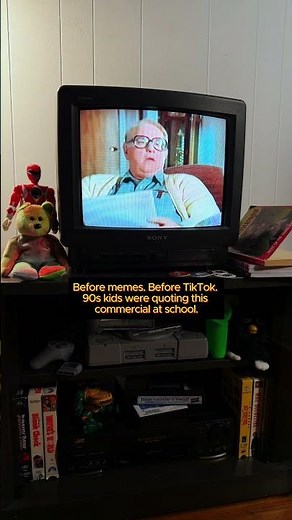 90s Kids Were Always Quoting This Commercial at School. | We Had a Baby It's a Boy on a Real CRT