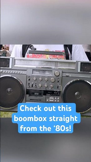 ROADSHOW got a dose of #nostalgia when one guest brought a boombox straight from the ‘80s!