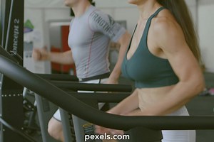 Free Women Running On Treadmill Videos