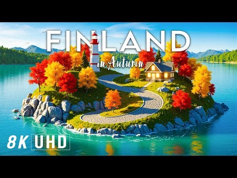 Autumn in FINLAND 8K UHD - Golden Birch Forests, Mirror Lakes & Lapland Wilderness | VIDEO 8K UHD