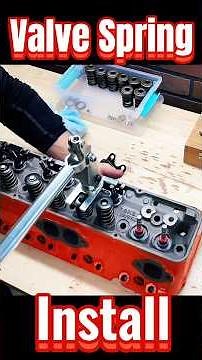 Super Fast and Super Easy Way to Install Valve Springs #shorts