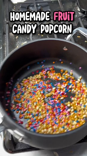 Homemade fruit candy popcorn #diyfood #easyrecipe #reels #viral #popcorn #fruitcandy | Noah Klein 614Lyfe