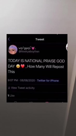 I’m late but every day is national praise day for God ❤️#God #Jesus#king