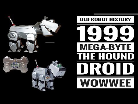 Mega Byte the hound droid By Wow Wee Old Robot History Mega Byte is from 1999