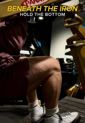 Stop adding weight to your pendulum squat if you can’t hold the bottom. Control the descent, pause in the stretch, then drive up smooth—no bounce. Try this next leg day. #pendulumsquat #legday #quads #quadgrowth