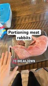 There are a few different ways to portion a meat rabbit, depending on how you cook and how your