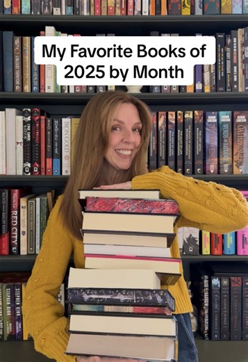 And… I forgot to upload the photo of Sunrise on the Reaping for April 😂 (I’m an IG transplant). N#Notecessarily my top 12 books of the year, but my favorite reads from each month of 2025. Most of these were fantasy and sci-fi, but I did read a few amazing historical fiction and nonfiction books this year too! Favorite 2025 books by month: James by Percival Everett Blood Over Bright Haven by M.L. Wang The Will of the Many by James Islington Sunrise on the Reaping by Suzanne Collin Golden Son by 