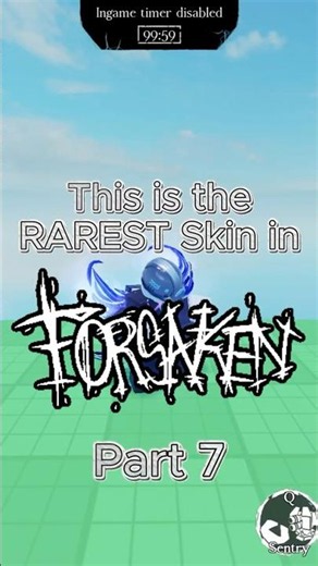 This Is The RAREST Skin In Forsaken Part 7! #roblox #robloxshorts #forsaken #viral