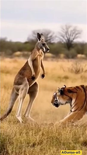 Kangaroo Punches Tiger! Unbelievable Wildlife Showdown Caught on Camera