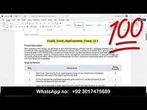 Exp22_Excel_AppCapstone_Intro_Collection | Exp22 Excel AppCapstone Comp v2 1 #exp22_excel