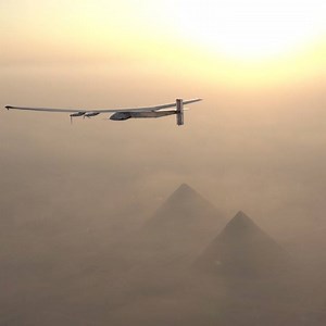 223K views · 3.6K shares | Enjoy these amazing aerial shots of Solar Impulse above the Pyramids on July 13th. A new and symbolic milestone for our flight around the world to spread the #futureisclean message. And there's more to come...! | Climate Impulse | Facebook