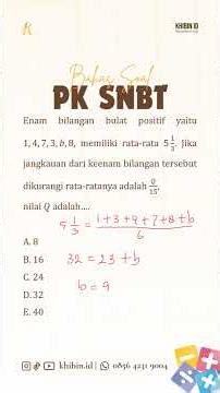 PK SNBT Statistics material