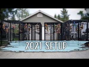 MY BIRDS' CAGE TOUR 2021! | Traveling Bird Trailer | Studio | Aviaries