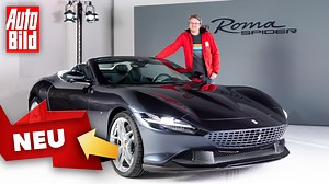 Das Roma Coupé hat den Ferrari-Fans vor zwei Jahren schon den Kopf verdreht, jetzt legen die Italiener mit dem Spider nach. Erste Sitzprobe im Video! | AUTO BILD