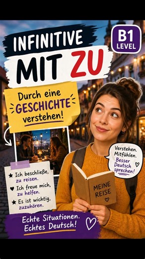 German Grammar B1 | Lernen ohne Ablenkung | Infinitiv mit zu