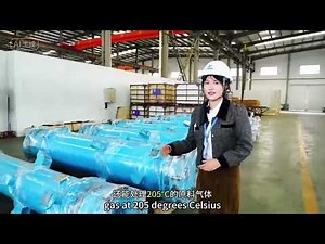 Graphite falling film absorber for HCL industry