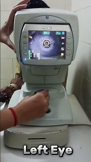 Computerized Machine (AR) se Eye Testing And Keratometry (k1&k2) measure krna #eyes